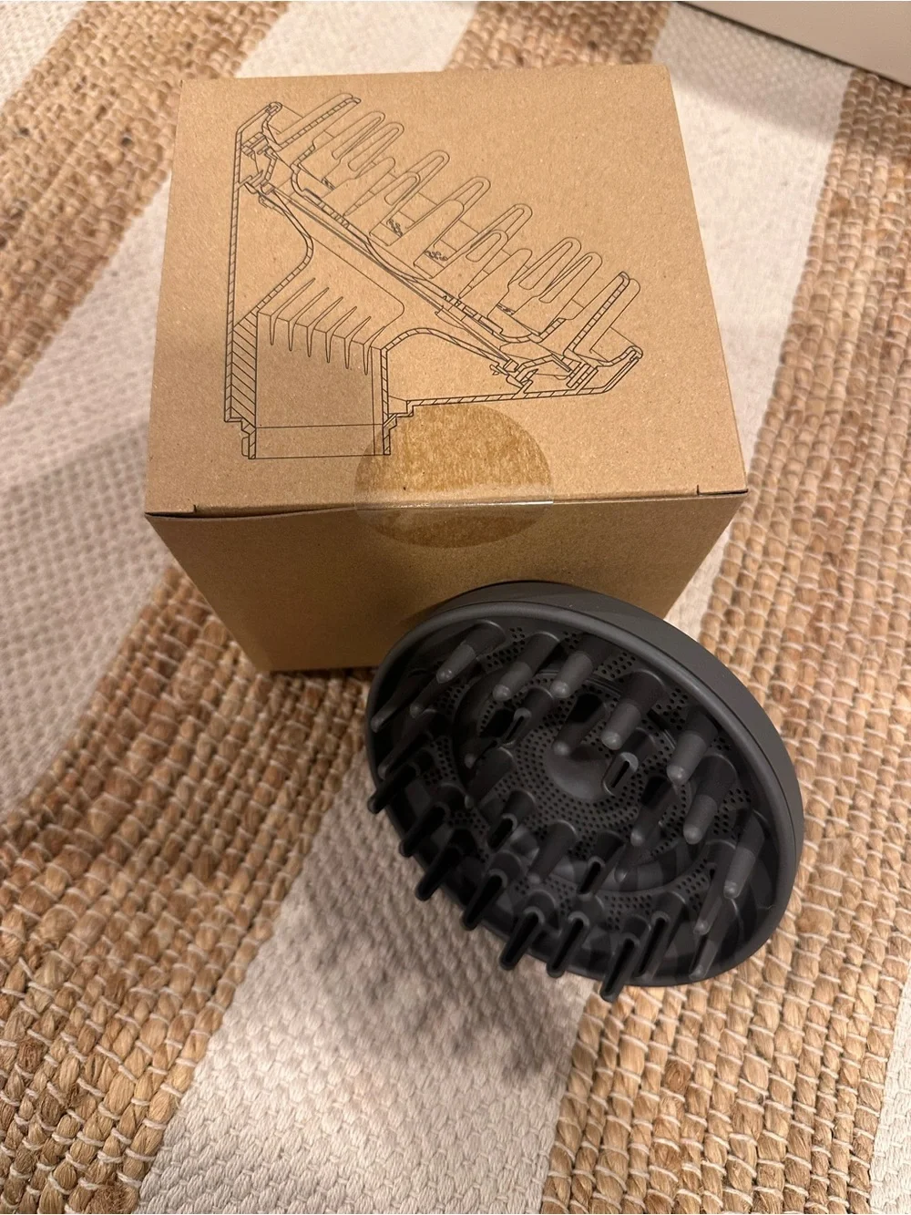 Dyson Air wrap Hair Diffuser Attachment - Black